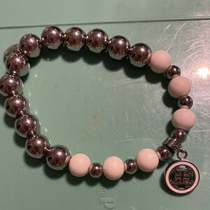 Chic Beaded Bracelet with Cross Charm